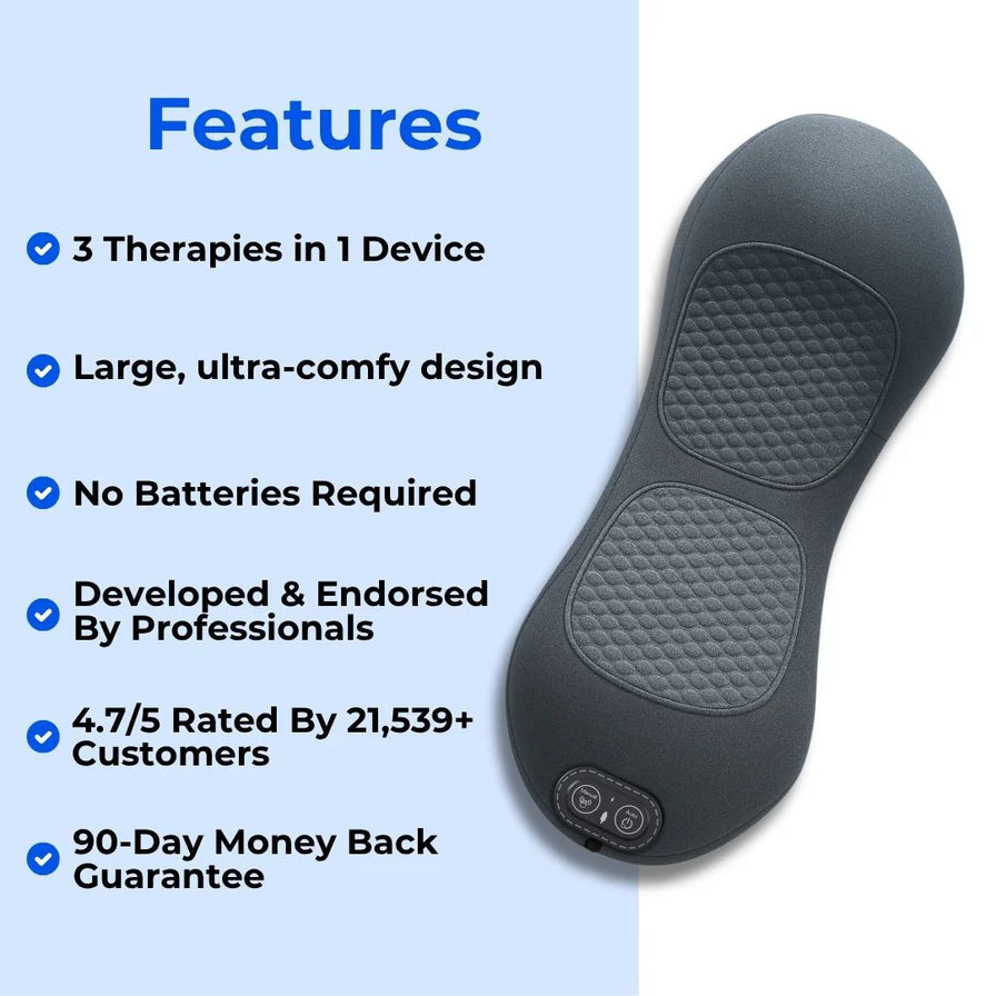 Relevia 3-in-1 Back Pain & Sciatica Relief Massager