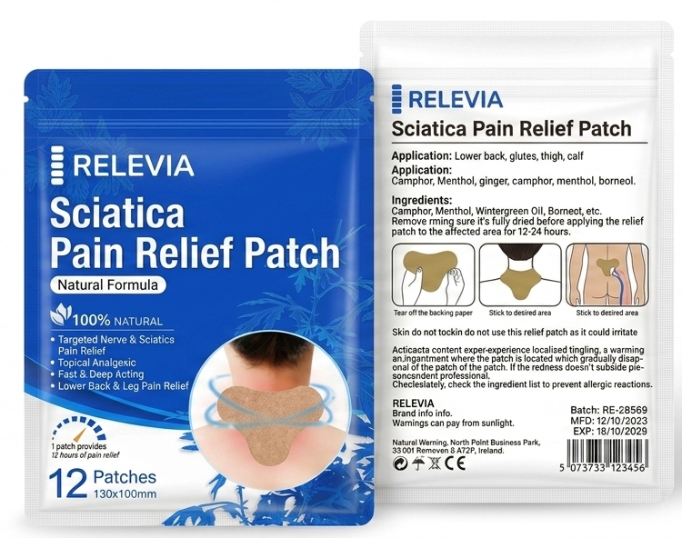 Relevia Sciatica & Back Pain Relief Patches