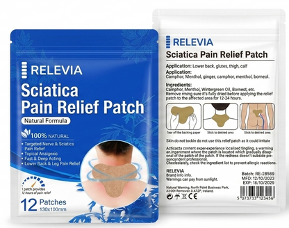 Relevia Sciatica & Back Pain Relief Patches