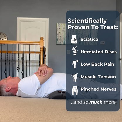 Relevia 3-in-1 Back Pain & Sciatica Relief Massager